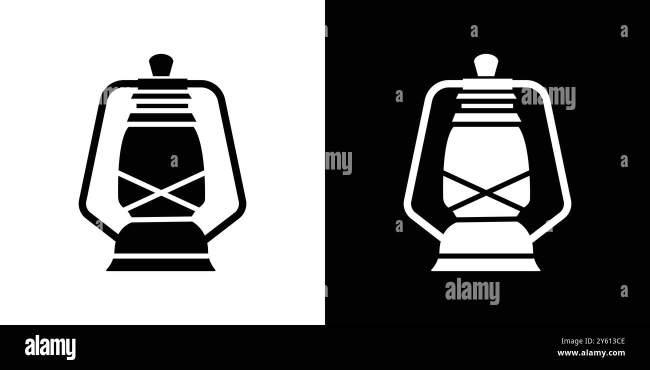 Set di logo OIL lantern Icon Vector o gruppo pacchetto Illustrazione Vettoriale