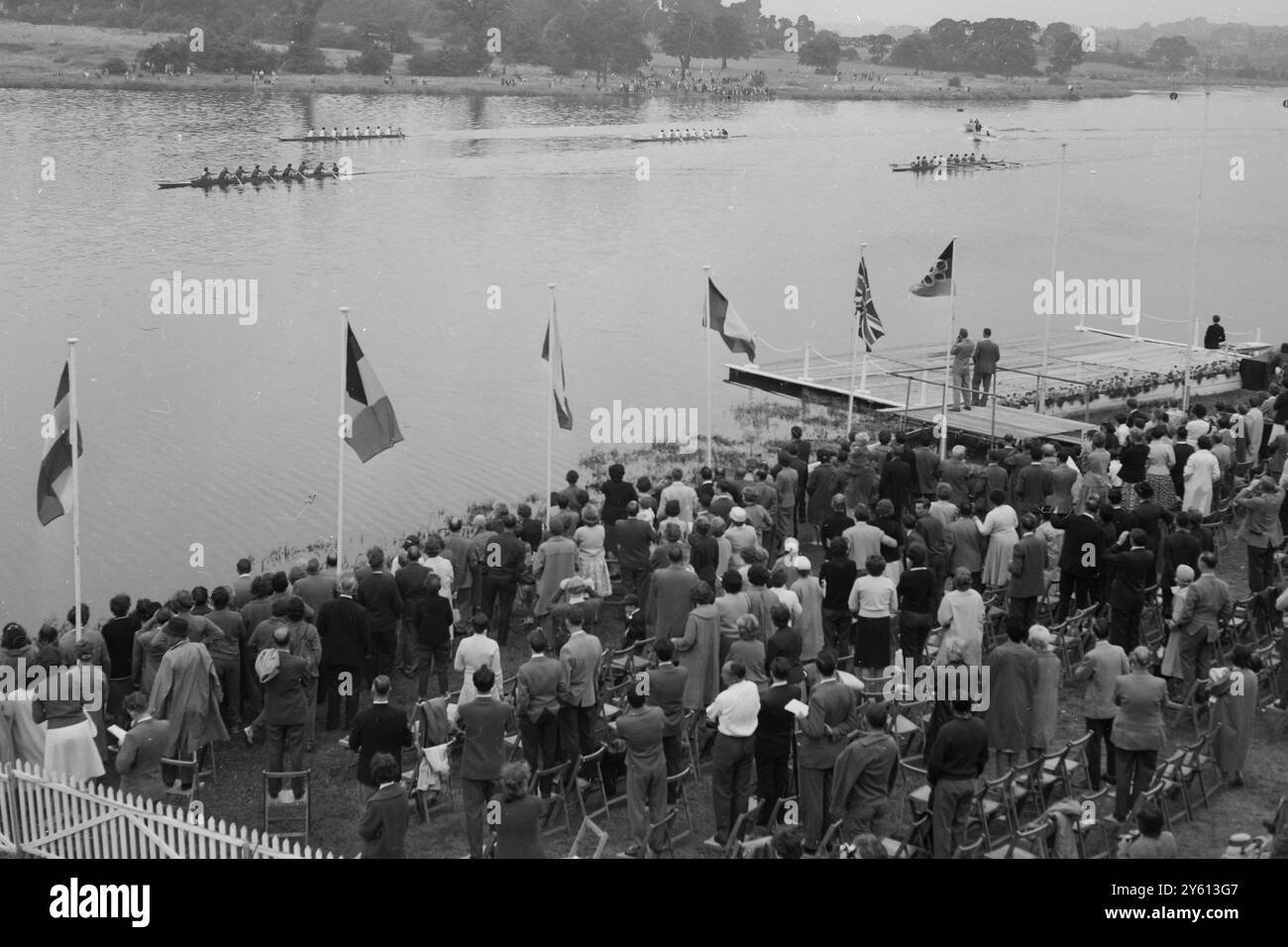 ROVING EUROPEAN CHAMPIONSHIPS VISTA GENERALE GARA FINALE 14 AGOSTO 1960 Foto Stock
