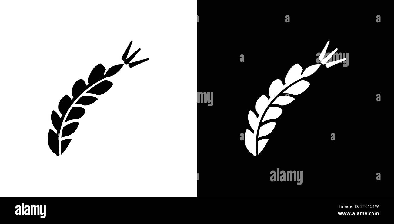 Set di logo vettoriale icona di segale o gruppo pacchetto Illustrazione Vettoriale