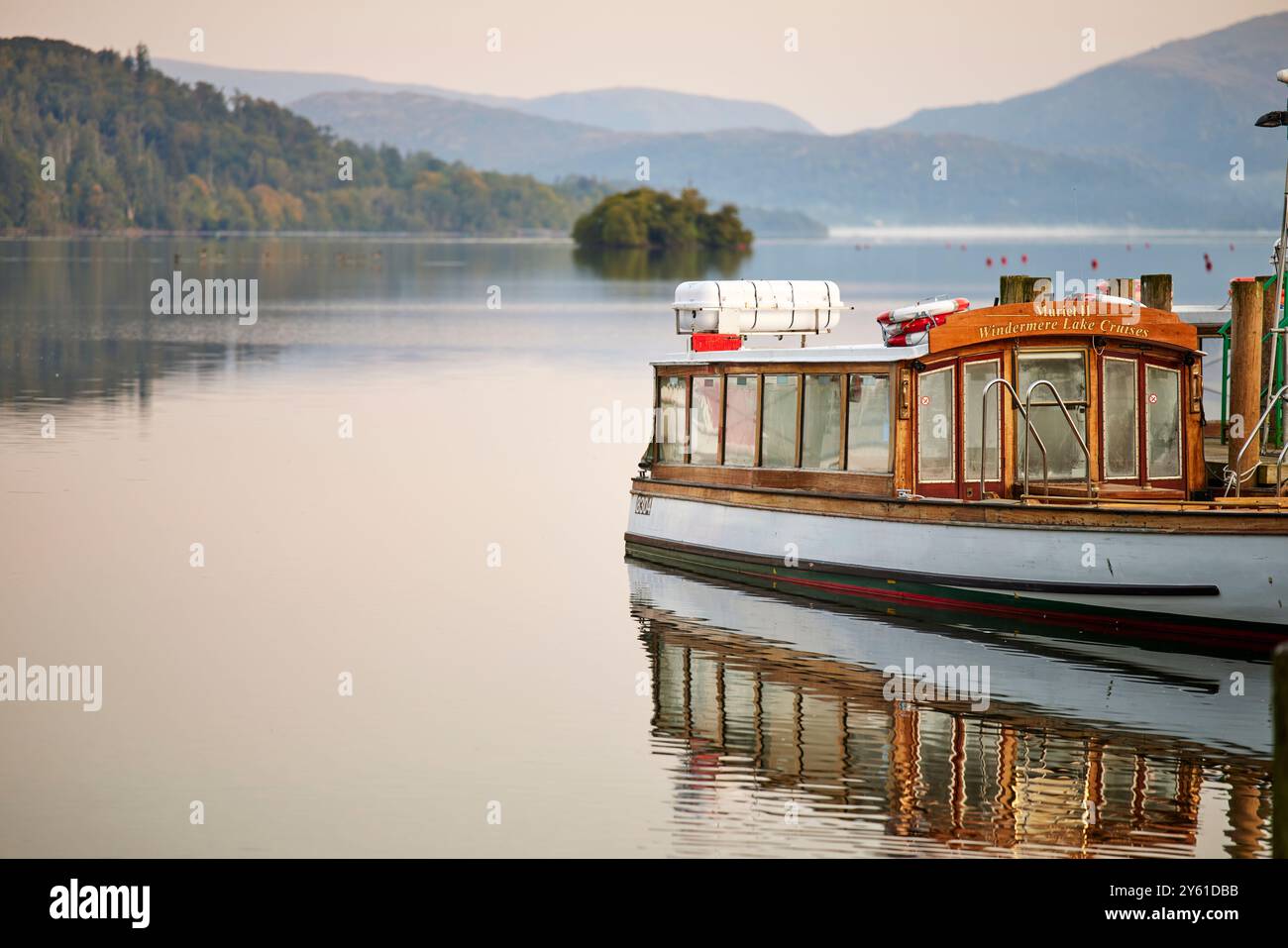 Windermere, nel Lake District, è il lago più grande d'Inghilterra Foto Stock