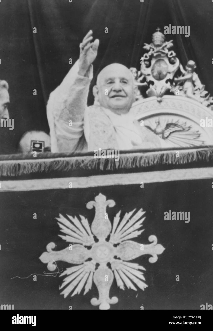 PASQUA PAPA GIOVANNI XXIII MESSAGGIO PASQUALE 18 APRILE 1960 Foto Stock