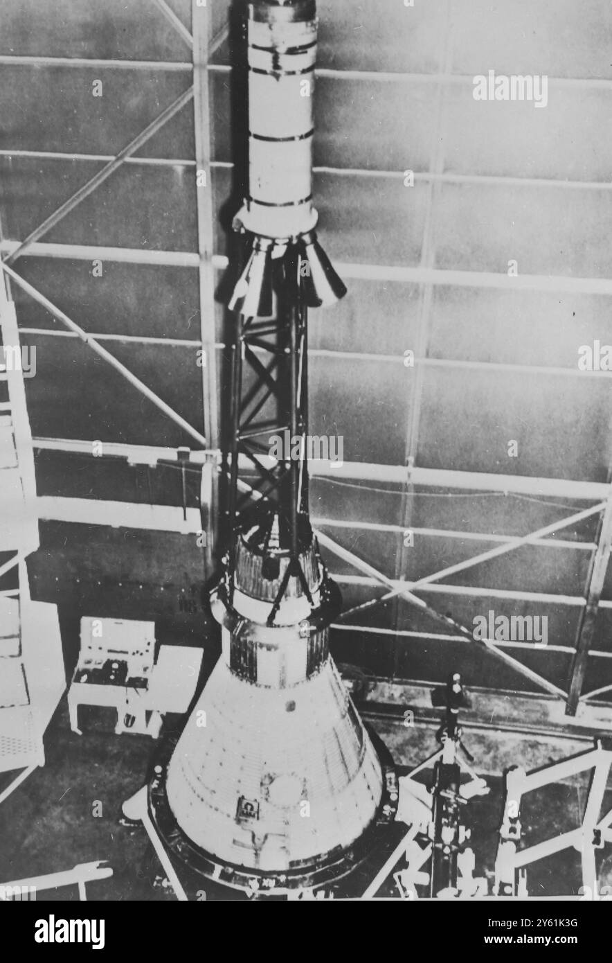 VIAGGI SPAZIALI PROGETTO US MERCURY 1A IMMAGINE 4 APRILE 1960 Foto Stock