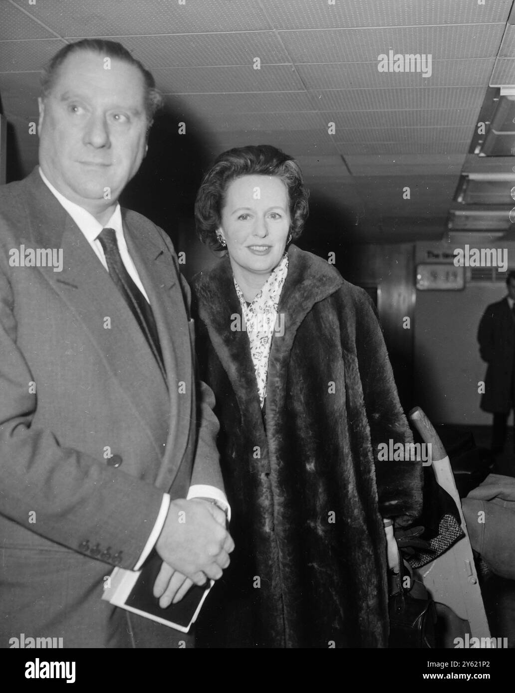 CAROL REED E SUA MOGLIE IL 19 GENNAIO 1960 Foto Stock