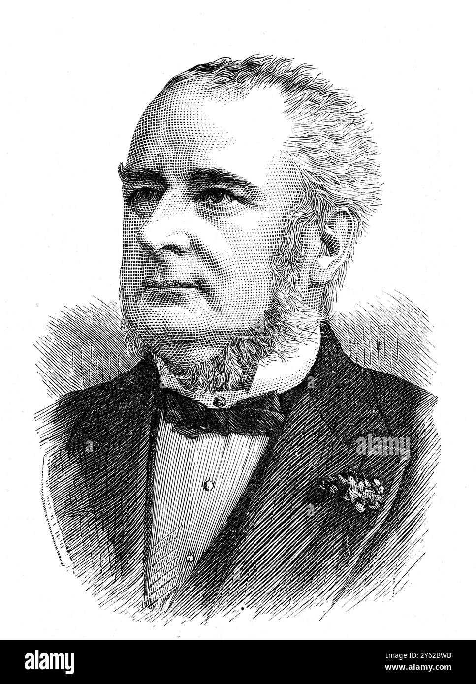 John Peake Knight , defunto direttore della London , Brighton and South Coast Railway Company . 1886 Foto Stock