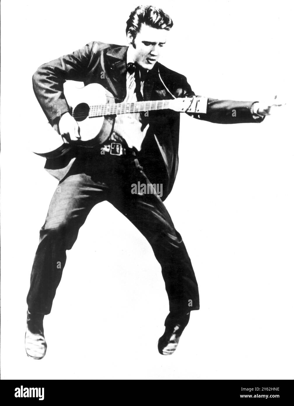 Elvis Presley, cantante statunitense di rock and roll. 14 gennaio 1957 Foto Stock