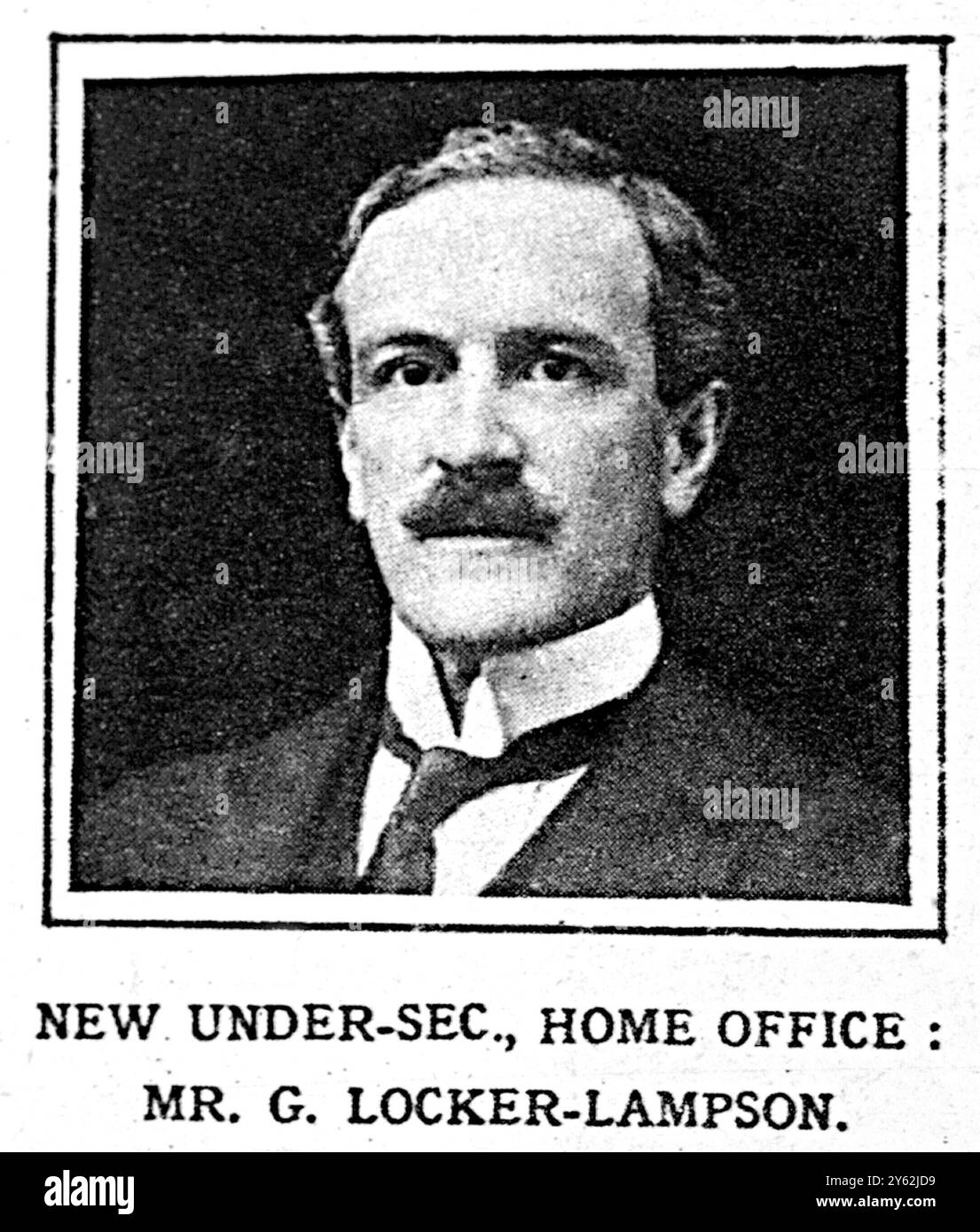 Nuovo Sottosegretario all'Ufficio interno, il signor G Locker- Lampson. 1923 Foto Stock