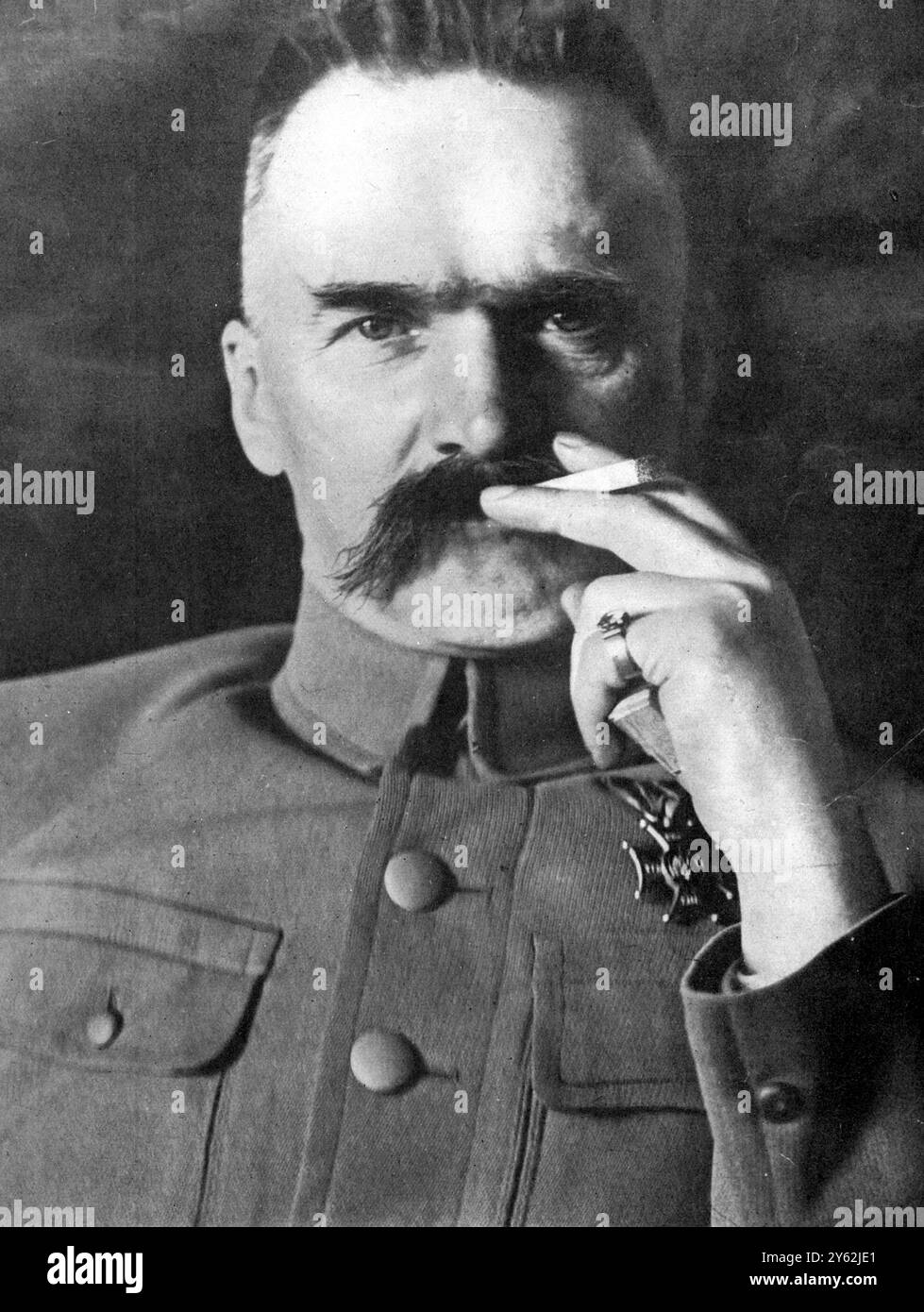 Marshall Pilsudski 17 maggio 1926 Pilsudski, Josef Klemens generale polacco, nazionalista e politico; capo di stato della Polonia 1918-1921; dittatore e Premier della Polonia 1926-1928, 1930  1867-1935 Foto Stock