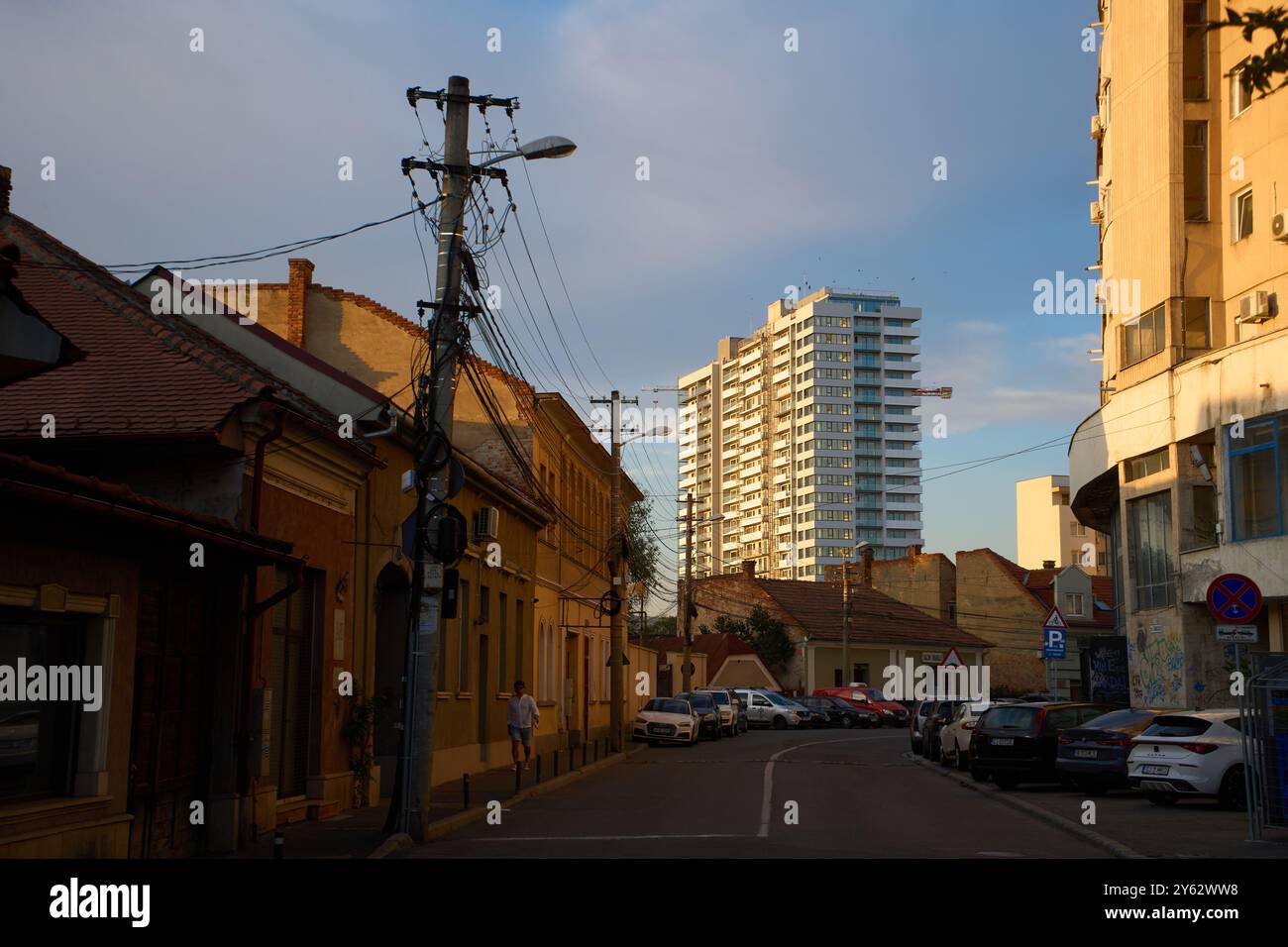 Cluj-Napoca, Romania. 20 settembre 2024: Veduta di via Somesului su Cluj-Napoca. Foto Stock