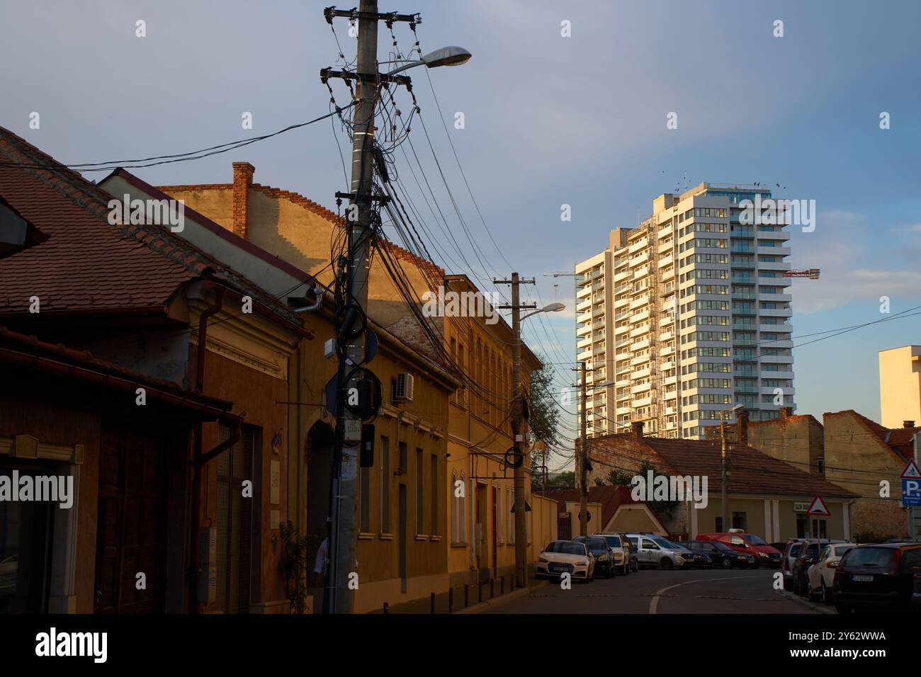 Cluj-Napoca, Romania. 20 settembre 2024: Veduta di via Somesului su Cluj-Napoca. Foto Stock