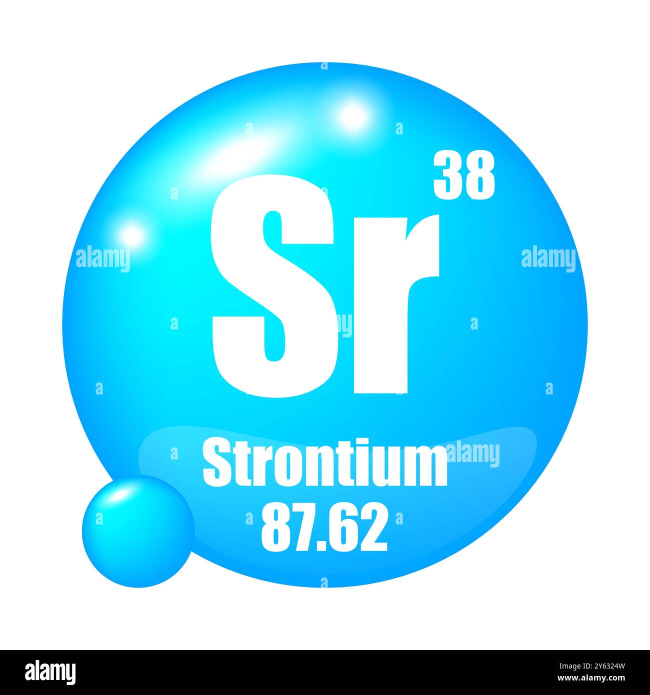 Stronzio sfera tavola periodica Immagini Vettoriali Stock - Alamy