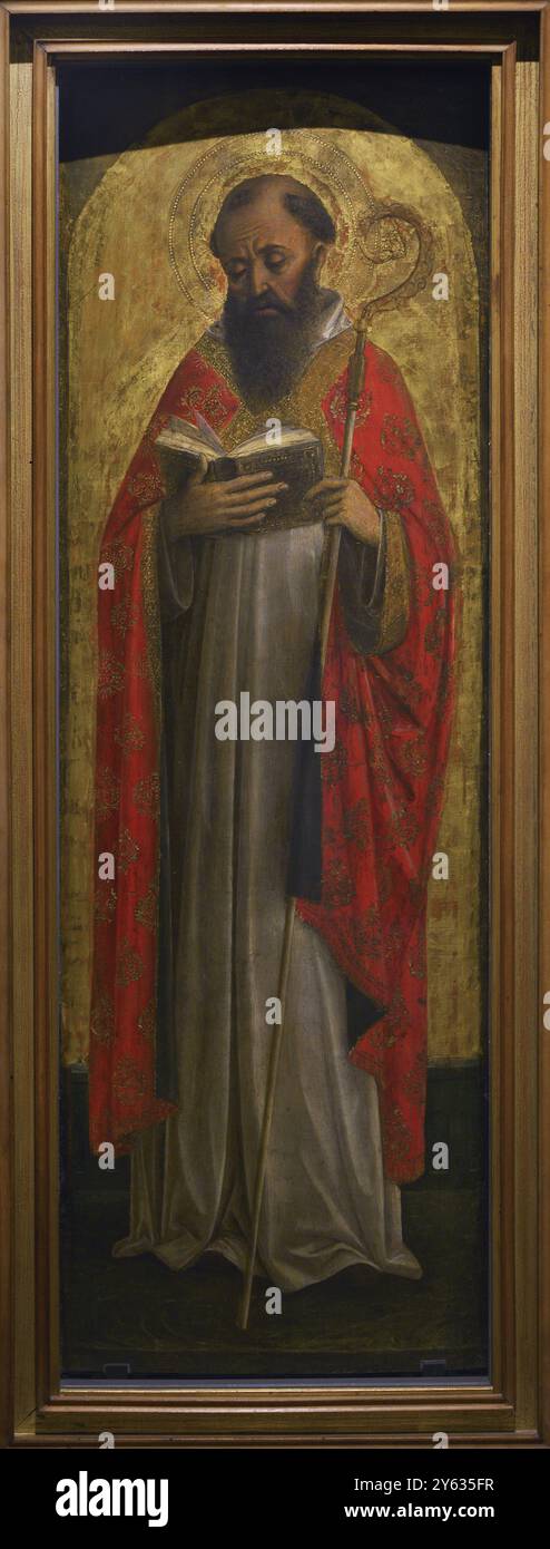 Vincenzo Foppa (1430-1516). Pittore italiano. St. Theodore, 1470-1475. Tempera e olio su pannello di legno. Pinacoteca Castello Sforzesco, Milano, Italia. Autore: Vincenzo Foppa (ca. 1430-1516). Pittore italiano. Foto Stock