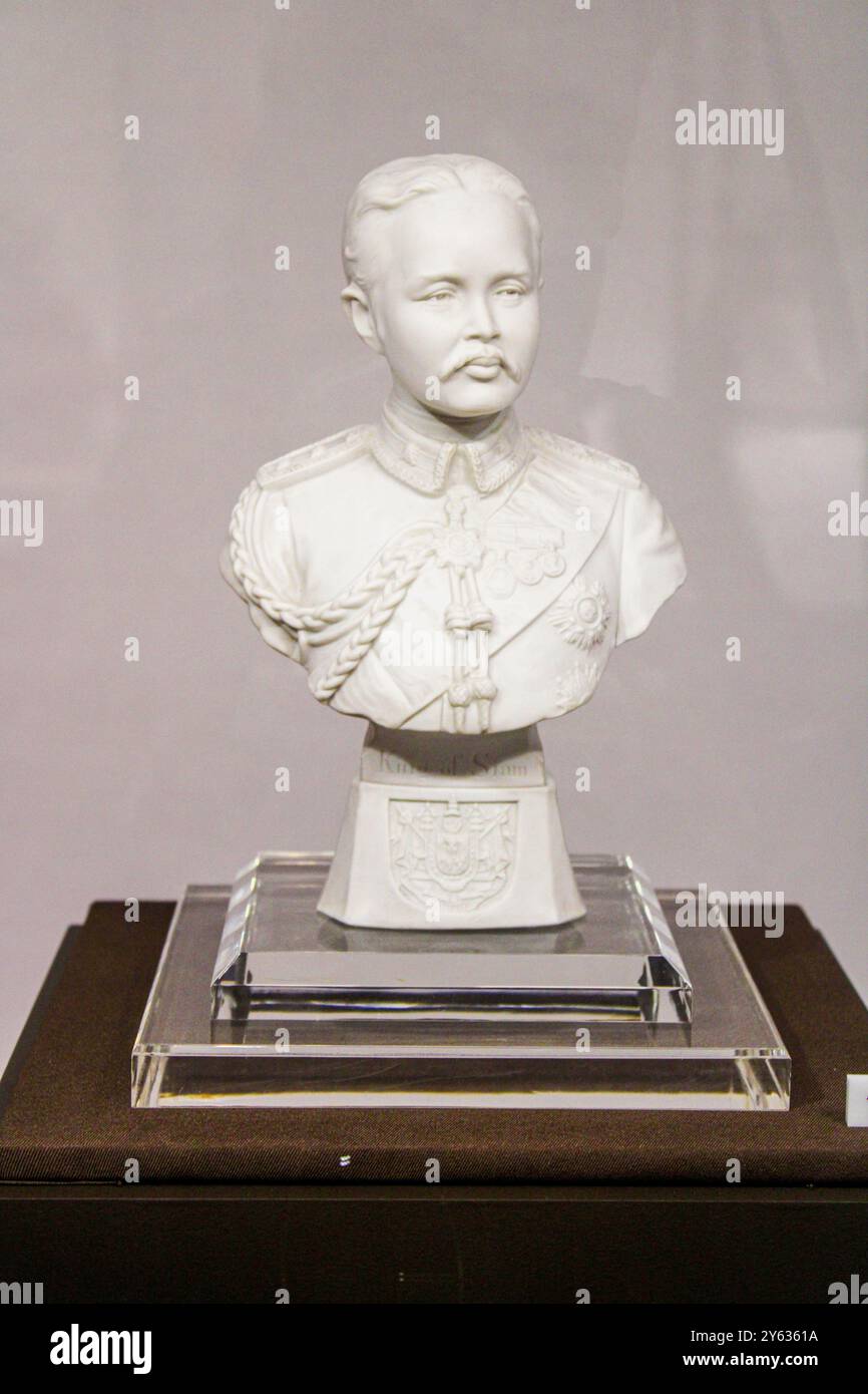 Bangkok, Thailandia, Sud-est asiatico, Asia. Museo nazionale di Bangkok. Il busto di re Chulalongkorn (re Rama V, 1853-1910). Foto Stock