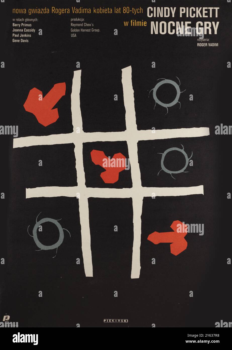 Poster del film "Night Games" di Roger Vadim. Museo: COLLEZIONE PRIVATA. Autore: Michal Piekarski. Foto Stock