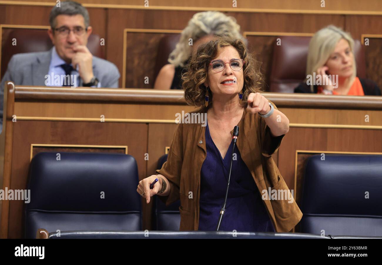 Madrid, 26/06/2024. Sessione plenaria del Congresso dei deputati. Sessione di controllo del governo. Foto: Jaime García. ARCHDC. Crediti: Album / Archivo ABC / Jaime García Foto Stock