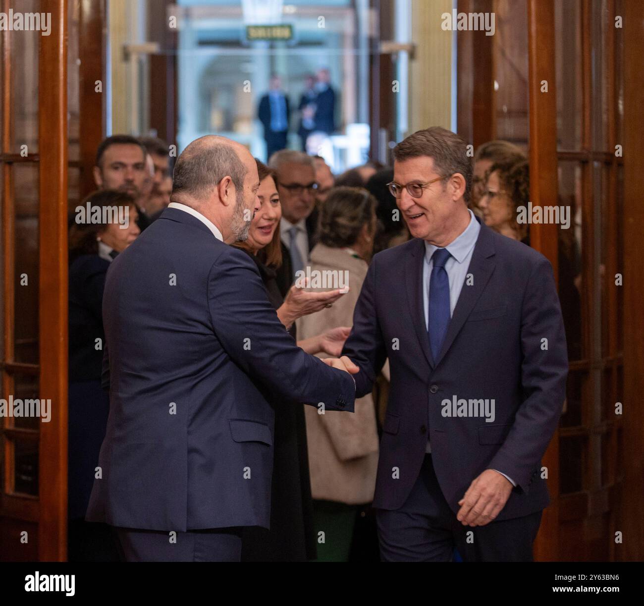 Madrid, 12/06/2023. Celebrazione del 45° anniversario della Costituzione al Congresso dei deputati. Foto: Ignacio Gil. ARCHDC. Crediti: Album / Archivo ABC / Ignacio Gil Foto Stock