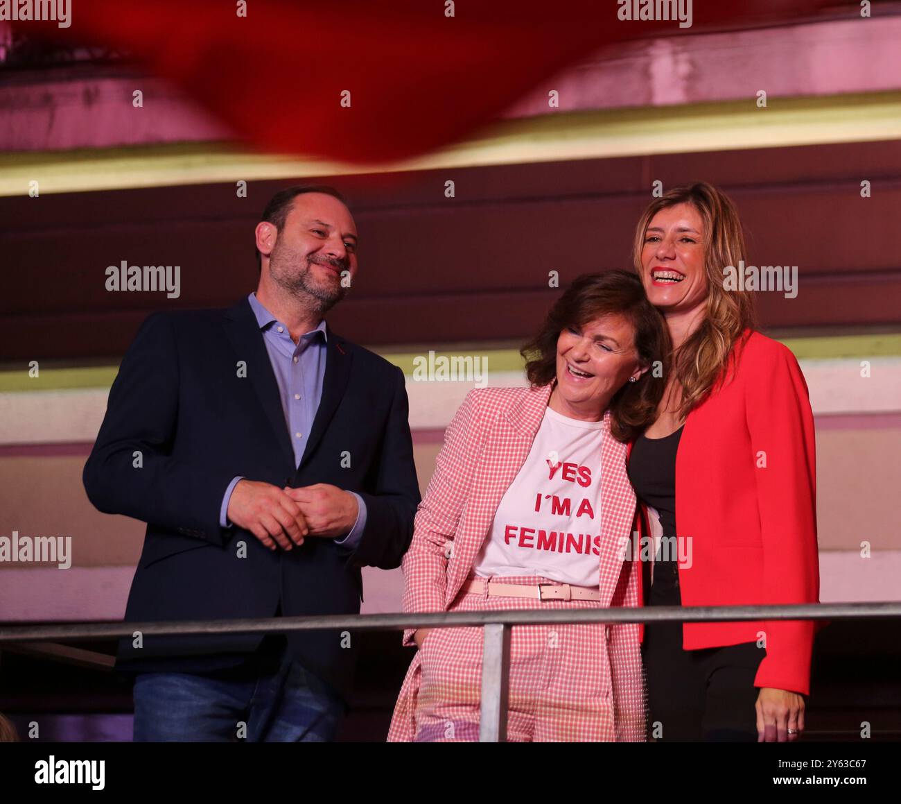 Madrid, 04/28/2019. Celebrazioni per la vittoria elettorale del PSOE nelle elezioni generali. Foto: Jaime García. ARCHDC. Crediti: Album / Archivo ABC / Jaime García Foto Stock