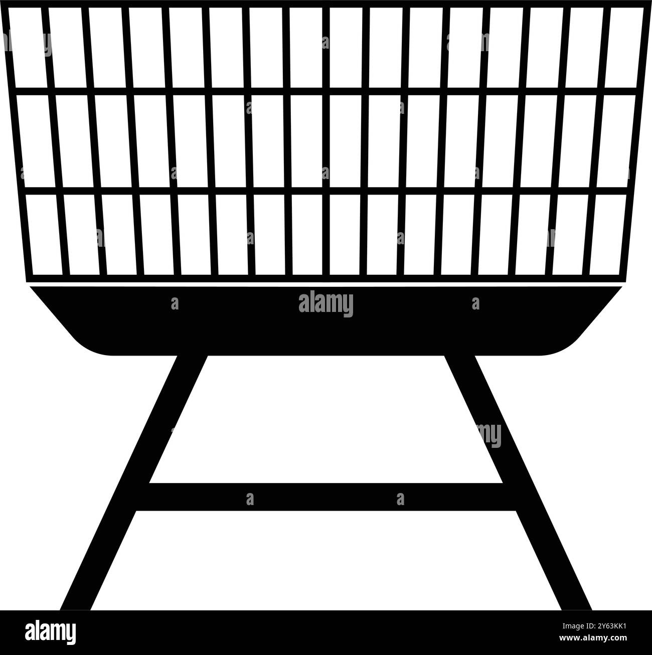 semplice disegno illustrativo dell'icona della griglia Illustrazione Vettoriale