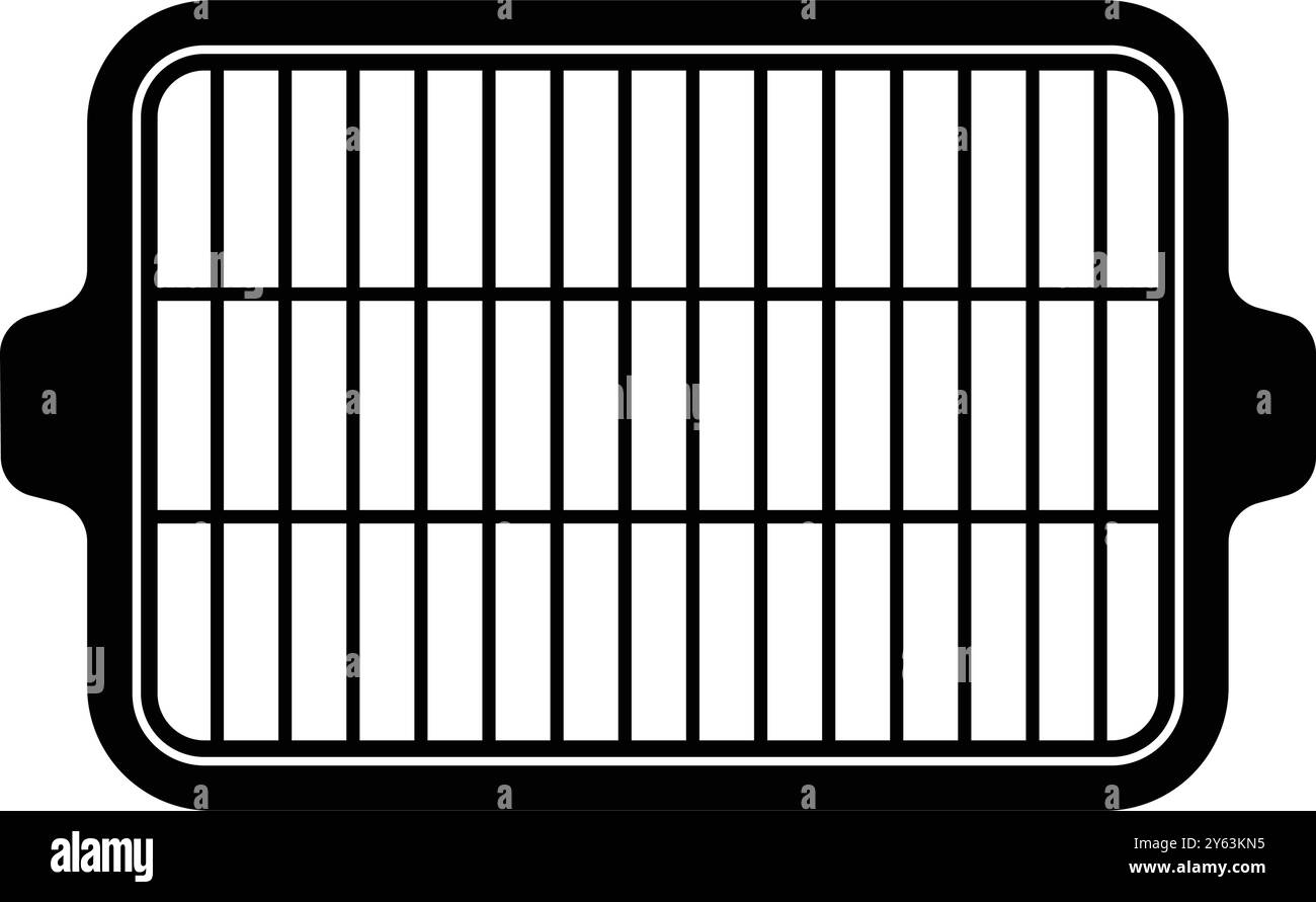 semplice disegno illustrativo dell'icona della griglia Illustrazione Vettoriale