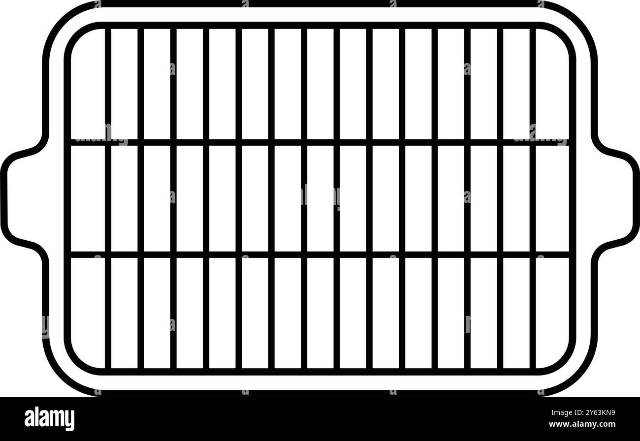 semplice disegno illustrativo dell'icona della griglia Illustrazione Vettoriale