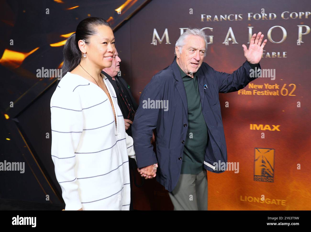 New York, Stati Uniti. 23 settembre 2024. Tiffany Chen e Robert De Niro partecipano alla première The Ultimate Imax Experience di Megalopolis il 23 settembre 2024 a New York City, NY, USA. Foto di Charles Guerin/ABACAPRESS. COM credito: Abaca Press/Alamy Live News Foto Stock