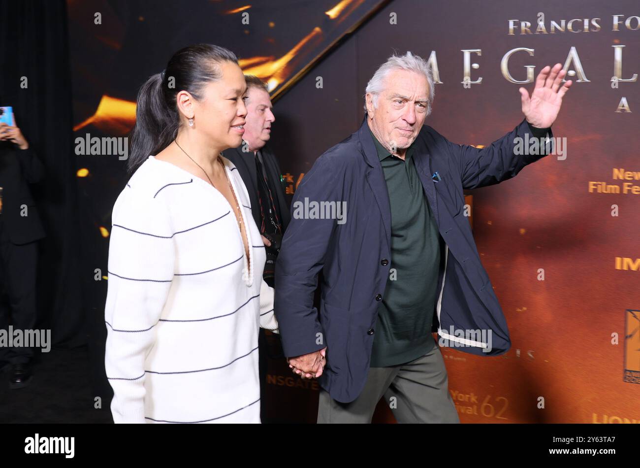 New York, Stati Uniti. 23 settembre 2024. Tiffany Chen e Robert De Niro partecipano alla première The Ultimate Imax Experience di Megalopolis il 23 settembre 2024 a New York City, NY, USA. Foto di Charles Guerin/ABACAPRESS. COM credito: Abaca Press/Alamy Live News Foto Stock