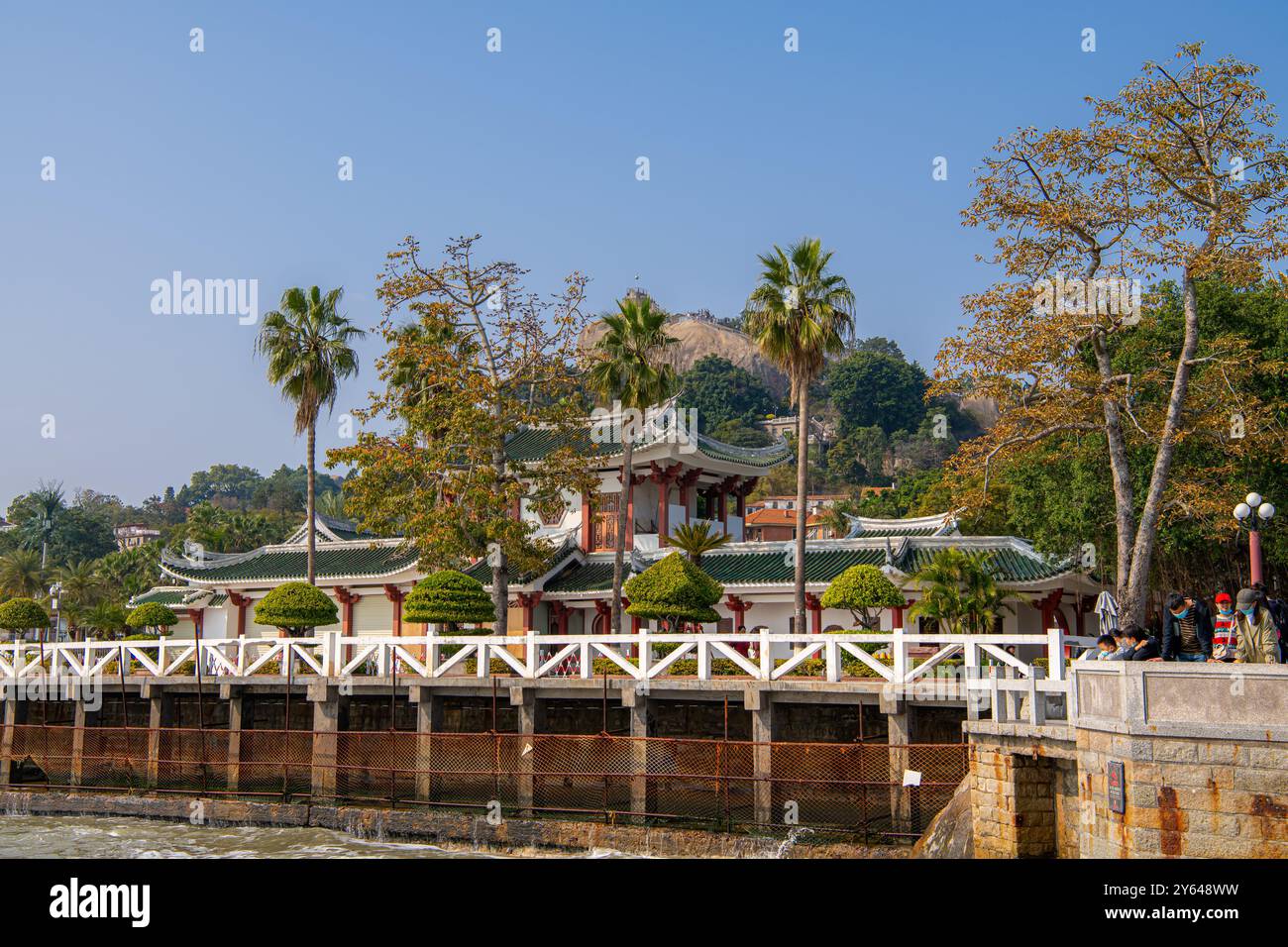 30 gennaio 2022, Xiamen, Cina: Shuzhuang Garden, giardino cinese tradizionale, Gulangyu, Xiamen provincia del Fujian Cina Foto Stock
