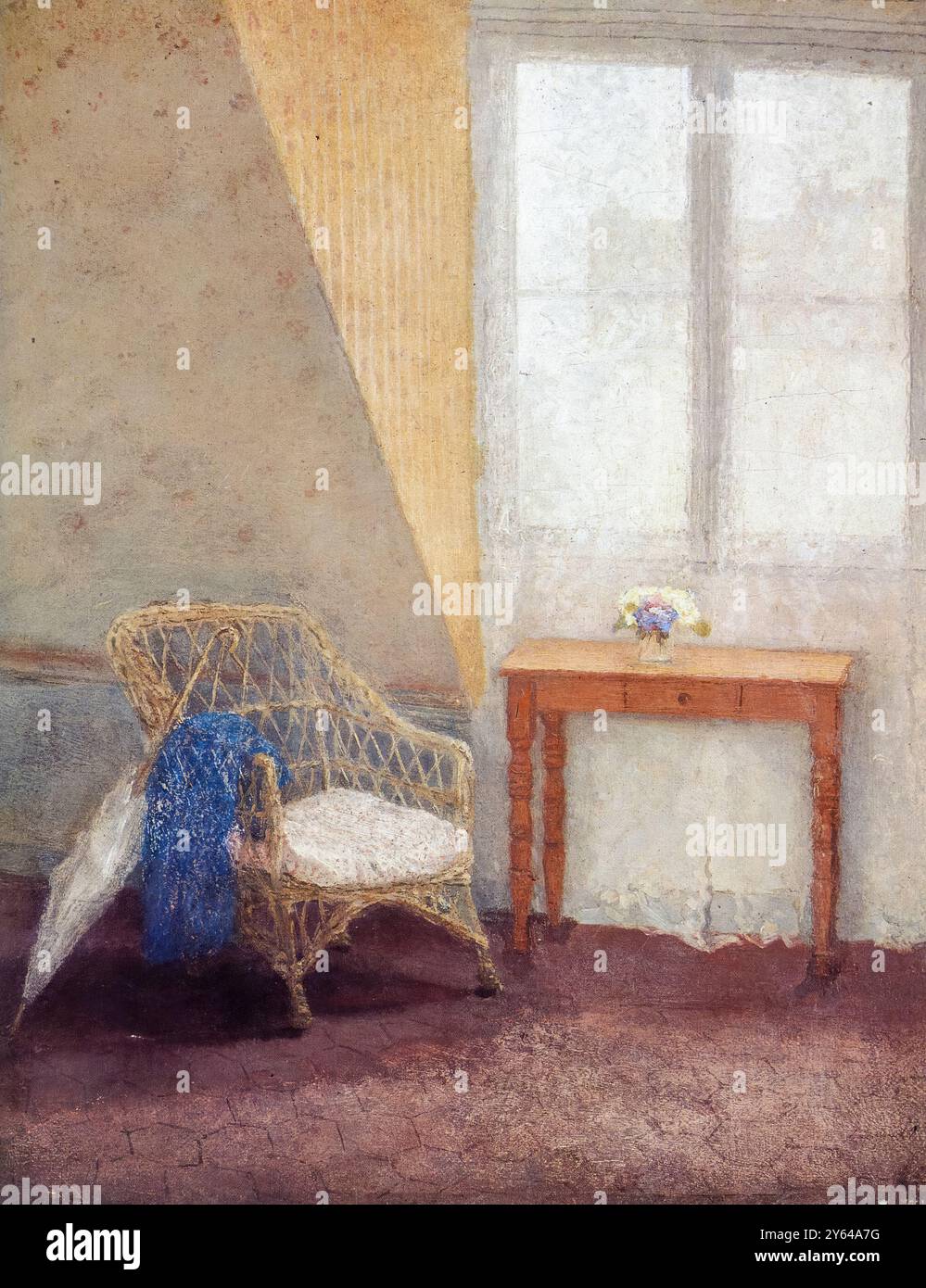 Gwen John painting, A Corner of the Artist's Room, Parigi, olio su tela, 1907-1909 Foto Stock