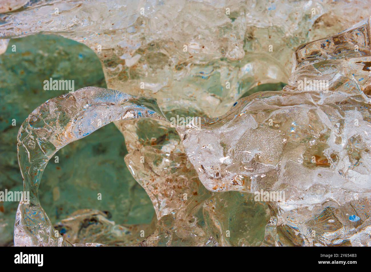 La formazione di ghiaccio, Kongsfjorden, Spitsbergen West Coast, arcipelago delle Svalbard, Norvegia Foto Stock