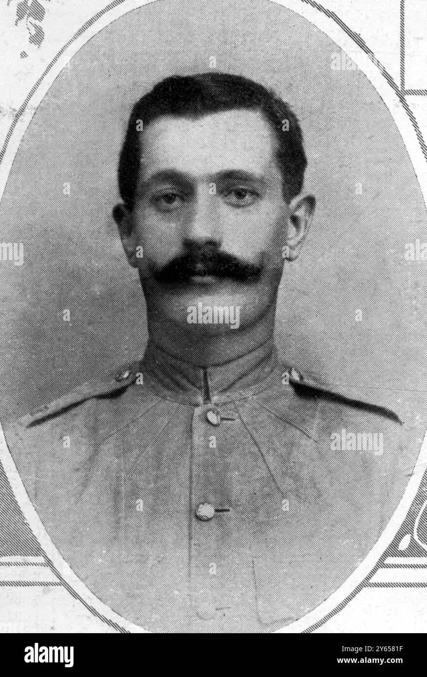 Per Valour : i primi dieci VC della grande Guerra: Lance-Corporal Charles A Jarvis , 57th Field Company , Royal Engineers 1914 Foto Stock