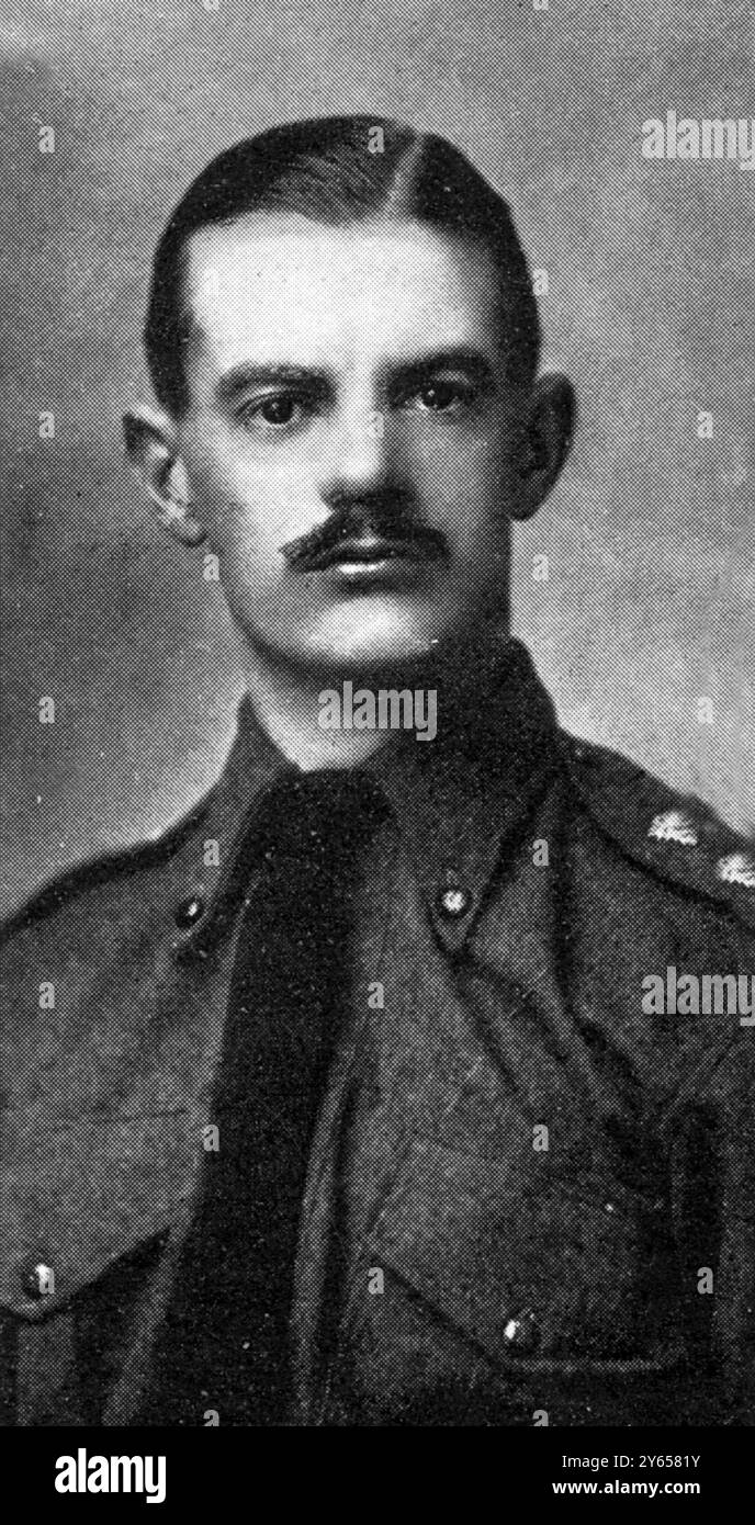 Per Valour : i primi dieci VC della grande Guerra: Tenente John H S Dimmer , King's Royal Rifles 1914 Foto Stock