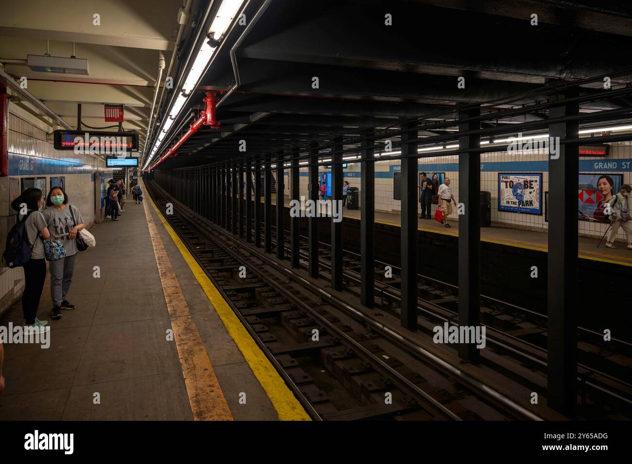 Atmosfera mattutina alla stazione Jamaica, New York America Foto Stock