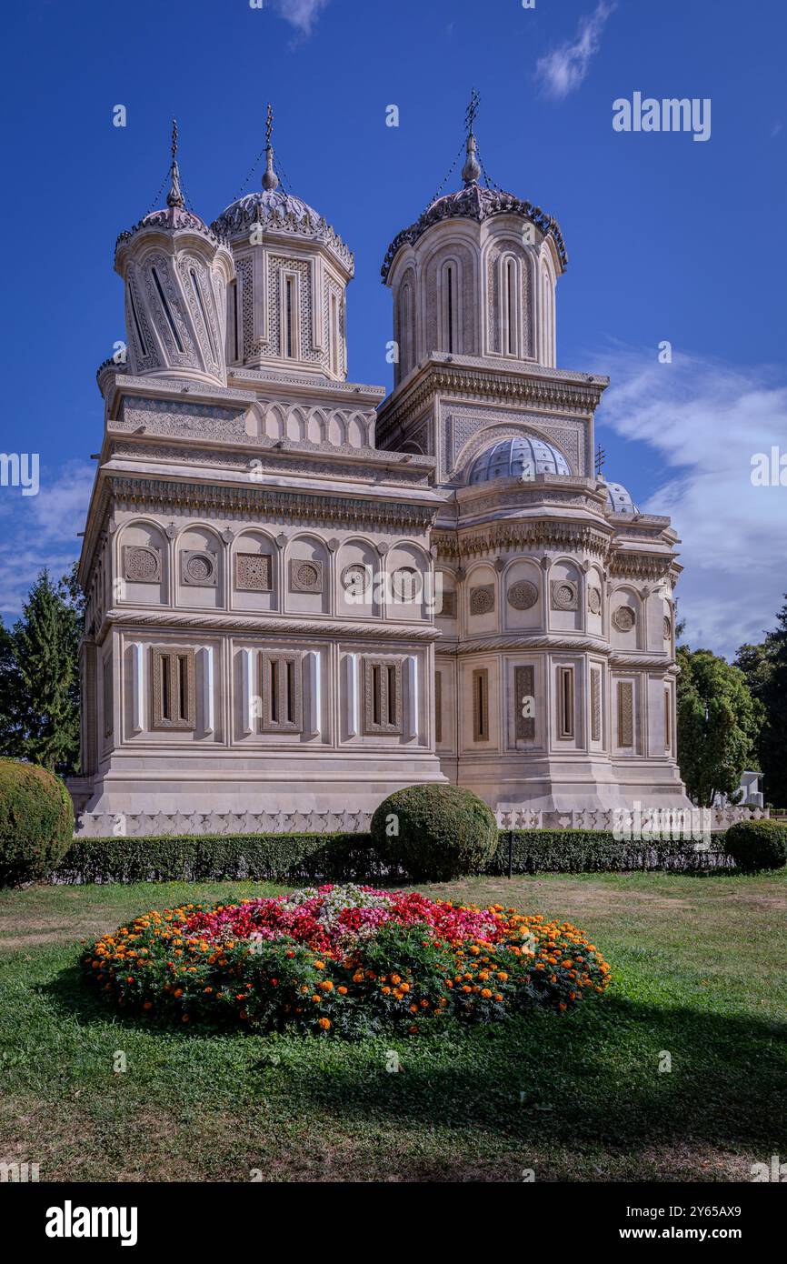 Cattedrale di Curtea de Argeș, Curtea de Argeș, Romania Foto Stock