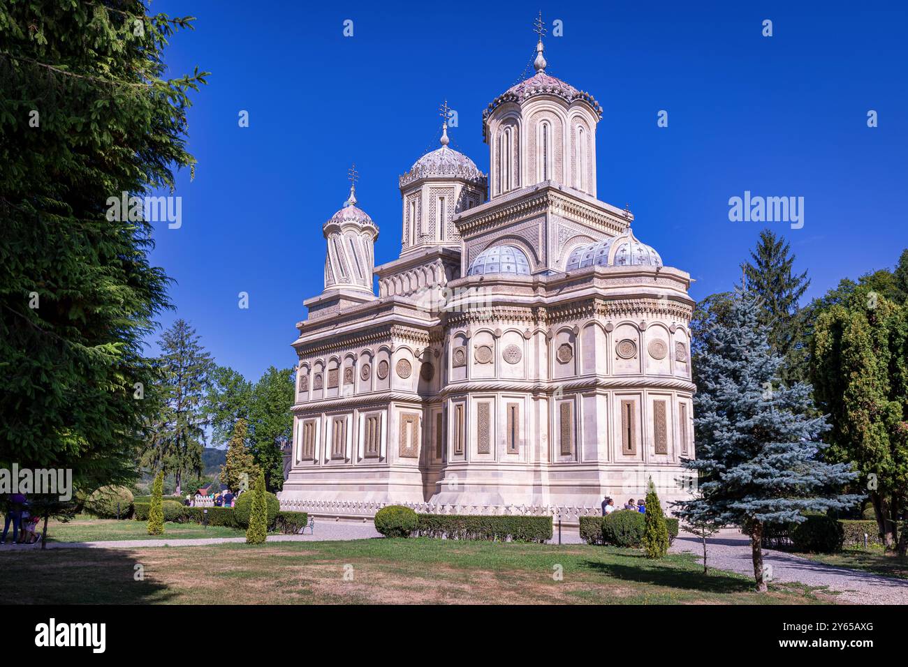 Cattedrale di Curtea de Argeș, Curtea de Argeș, Romania Foto Stock