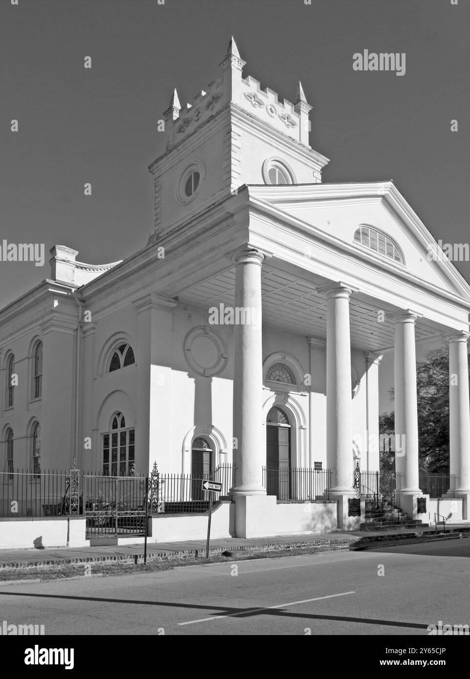 Cattedrale di St. Luke and St. Paul, una chiesa episcopale fondata nel 1809, Charleston, Carolina del Sud, Stati Uniti. Foto Stock