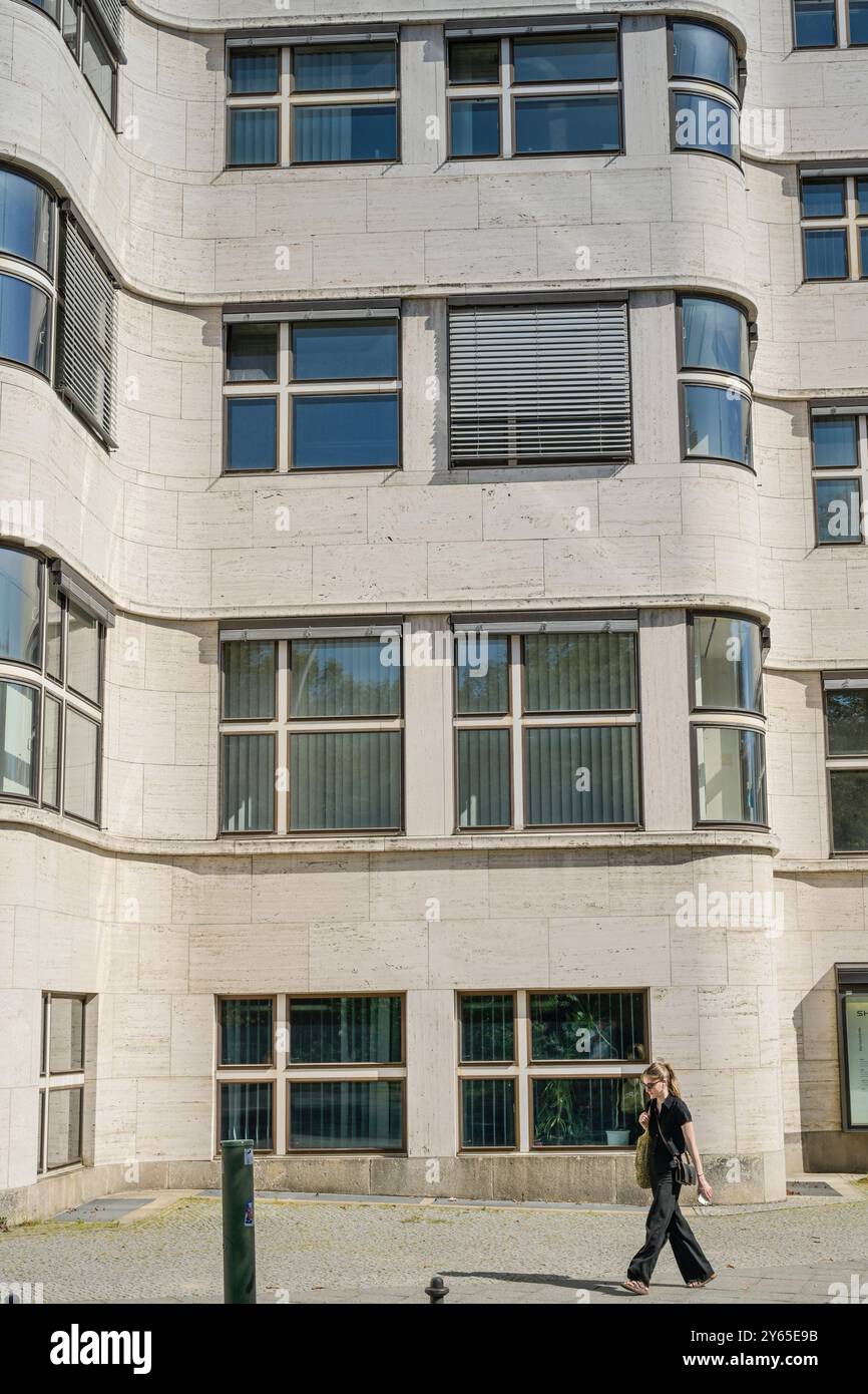 Shell-Haus, Reichpietschufer, il Tiergarten, nel quartiere Mitte di Berlino, Deutschland Foto Stock