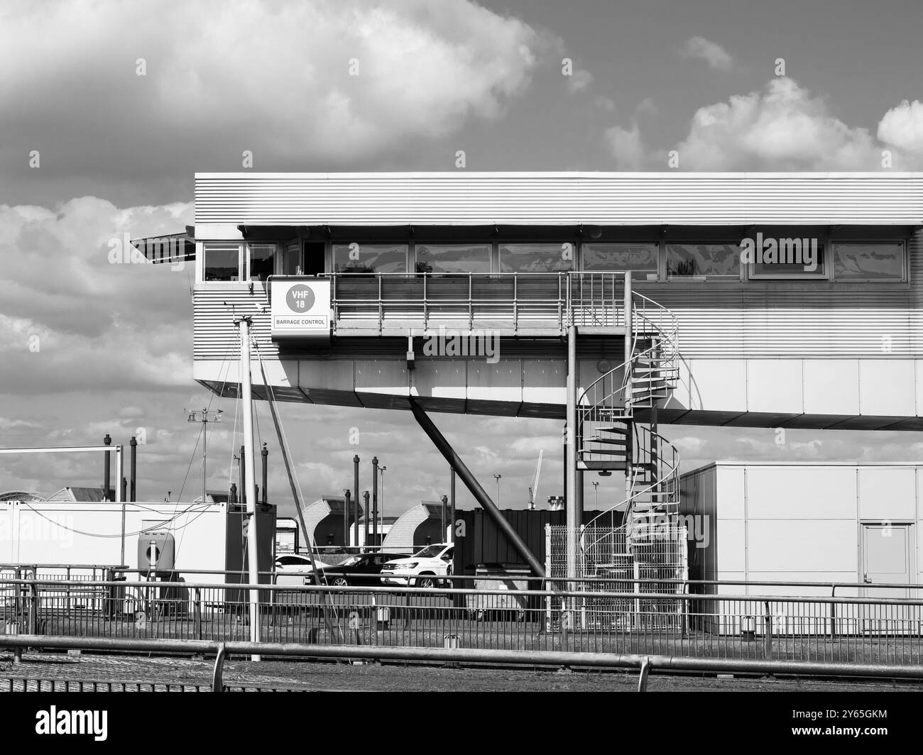 Control Centre, Cardiff Tidal Lagoon, Cardiff Bay Barrage, Cardiff, Galles, REGNO UNITO, REGNO UNITO. Foto Stock