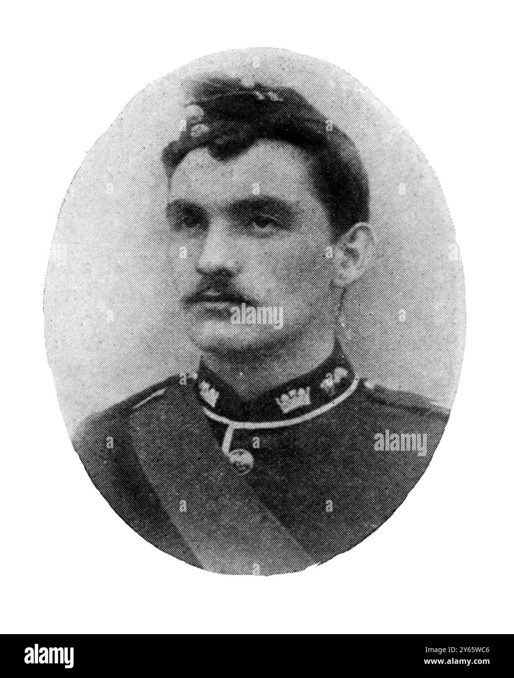 Sergente - maggiore Burns del 1° fucilieri irlandesi ucciso a Dundee . 1899 Foto Stock