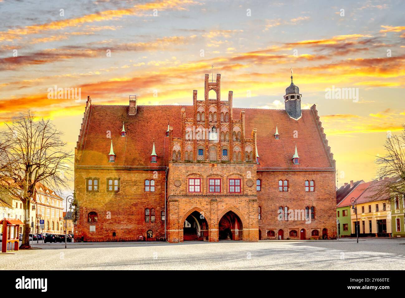 Città vecchia di Jueterbog, Germania Foto Stock