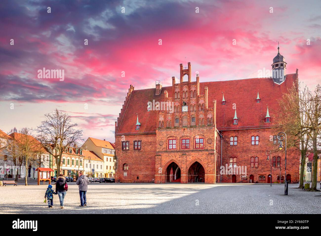 Città vecchia di Jueterbog, Germania Foto Stock