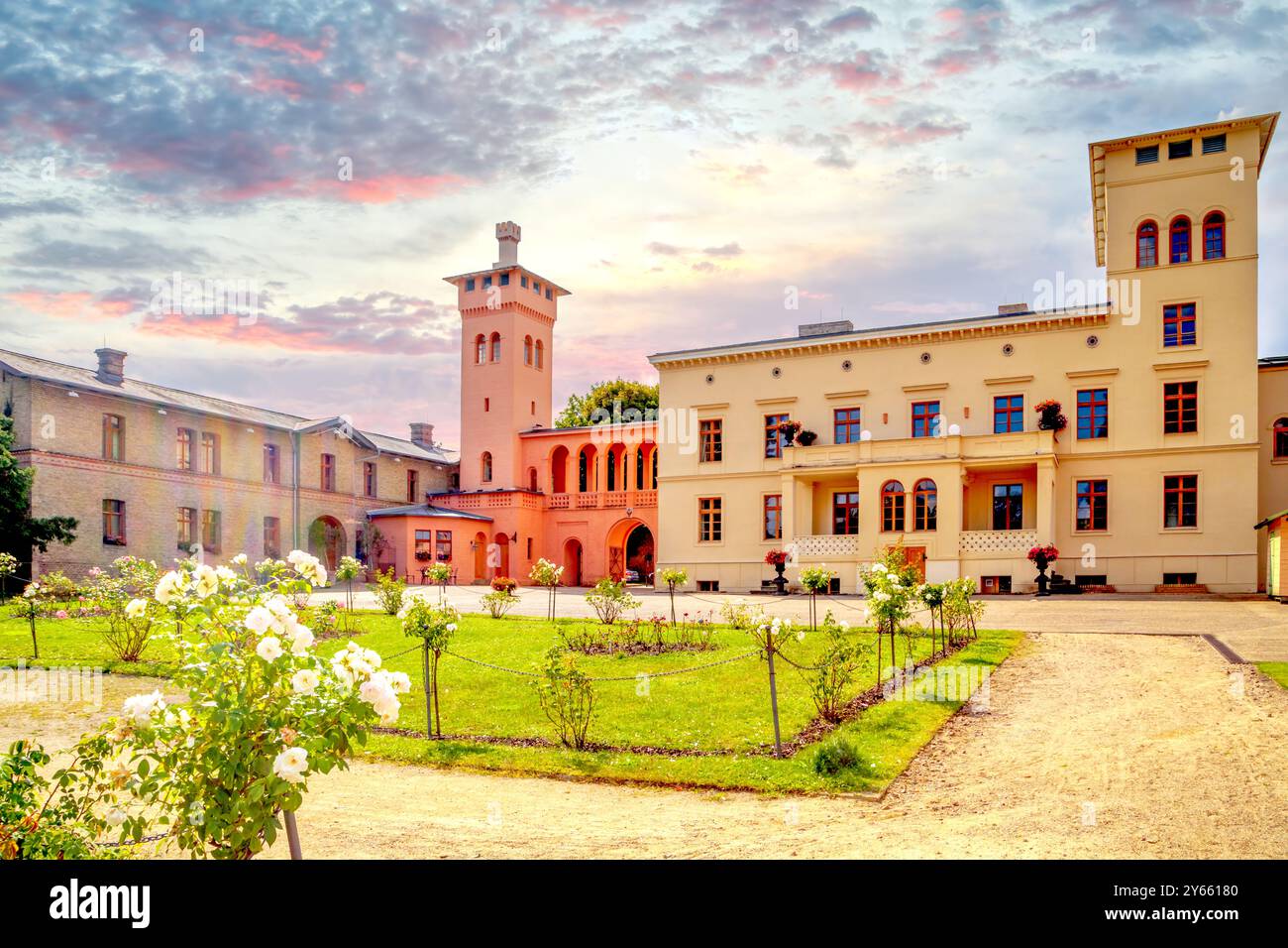 Krongut Bornstedt, Potsdam, Germania Foto Stock