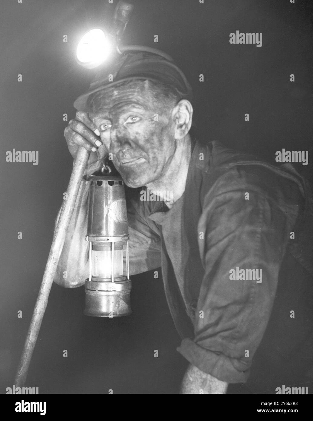 Bill Price - miniera di carbone Miner Nannington - gennaio 1947 Foto Stock