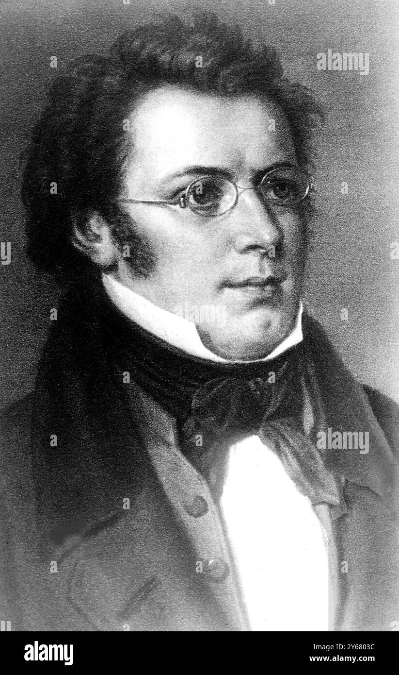 Franz Peter Schubert compositore austriaco  1797-1828 Foto Stock