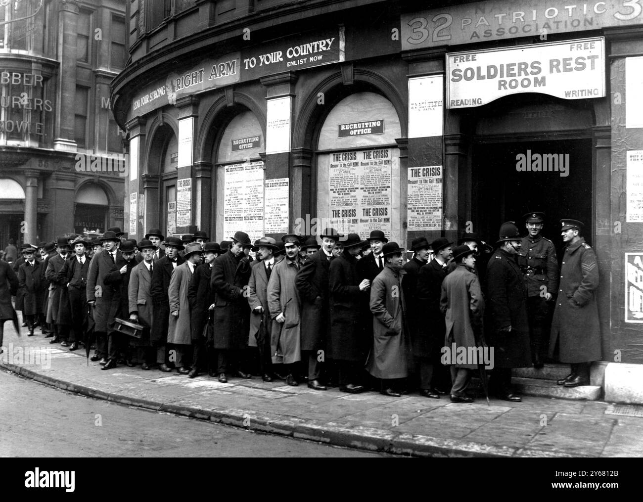 Reclutamento nella grande Guerra 1916 Foto Stock