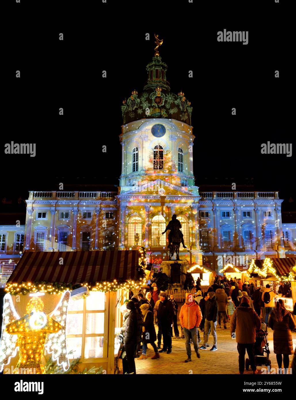 Mercatino di Natale tedesco, Berlino Foto Stock