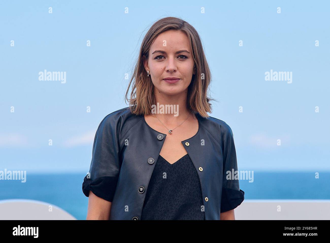 San Sebastian, Spagna. 24 settembre 2024. Antonia Desplat partecipa al photocall di ''modi, tre giorni sull'ala della follia'' durante il 72° Festival Internazionale del Cinema di San Sebastian, in Spagna, il 24 settembre 2024. (Foto di COOLMedia/NurPhoto) credito: NurPhoto SRL/Alamy Live News Foto Stock