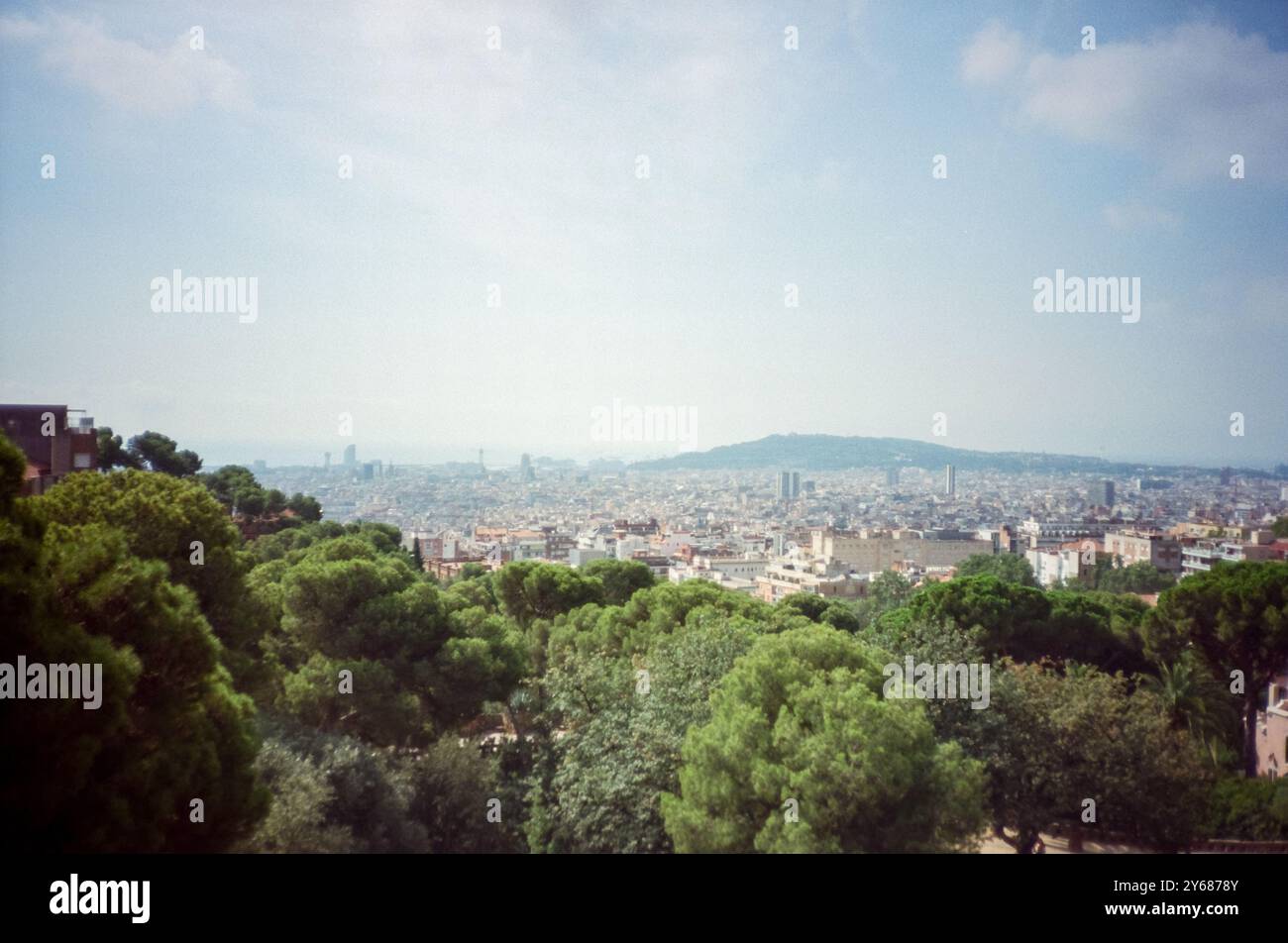 Park Güell, Barcellona, Catalogna, Spagna, Europa. Foto Stock