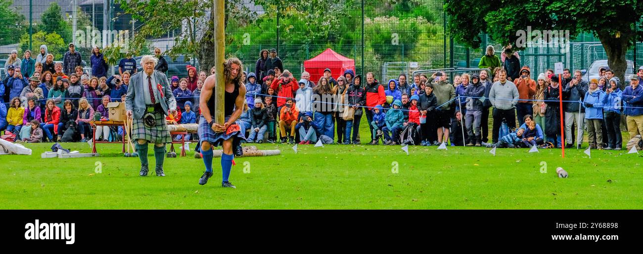 Lancio del taxi al Glenurquhart Highland Gathering and Games, Scozia Foto Stock