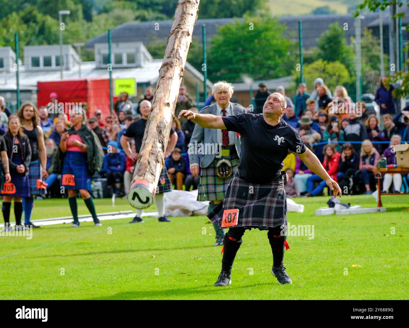 Lancio del taxi al Glenurquhart Highland Gathering and Games, Scozia Foto Stock