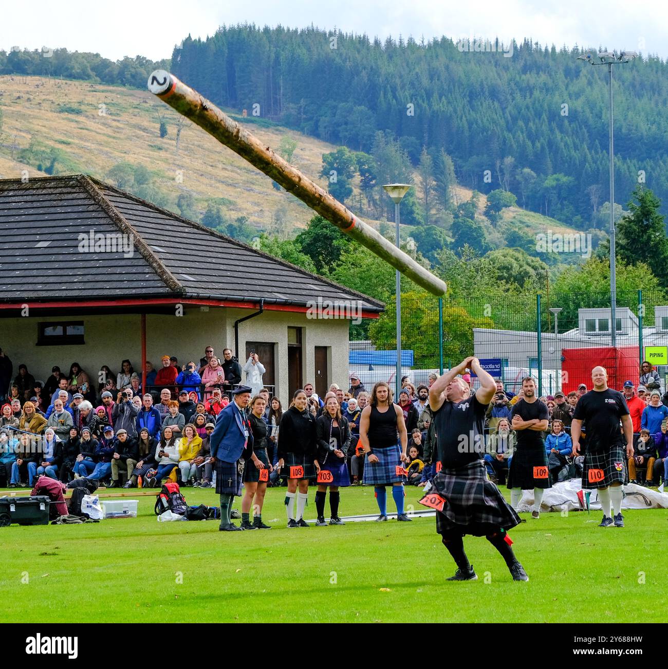 Lancio del taxi al Glenurquhart Highland Gathering and Games, Scozia Foto Stock