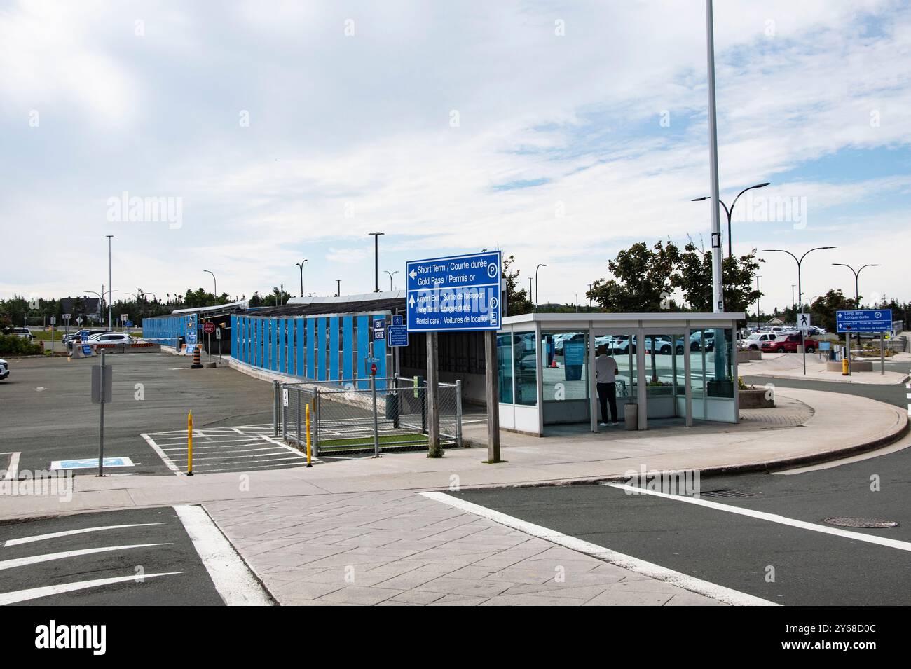 Parcheggio all'aeroporto di St. John's, Newfoundland & Labrador, Canada Foto Stock